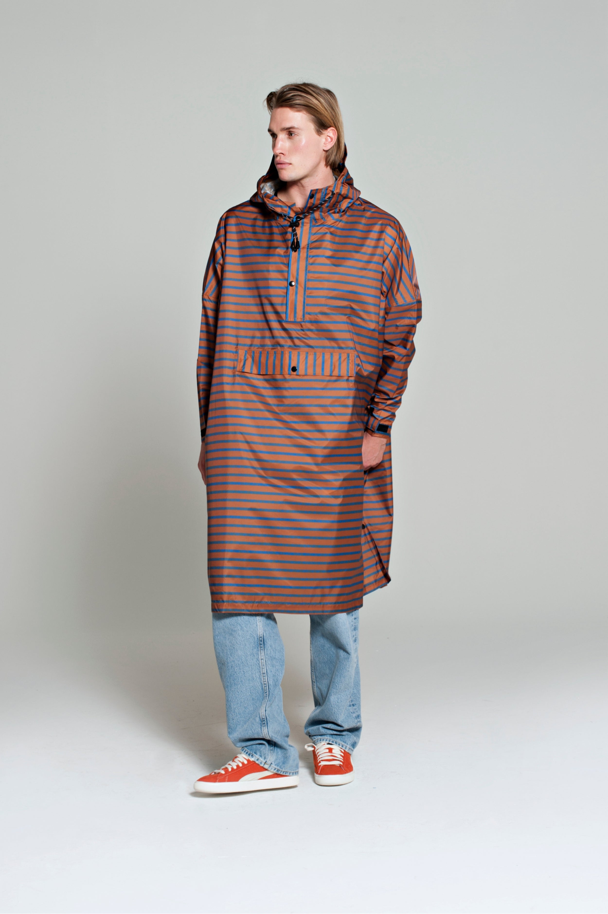 Image of Breton Blue - Rain poncho